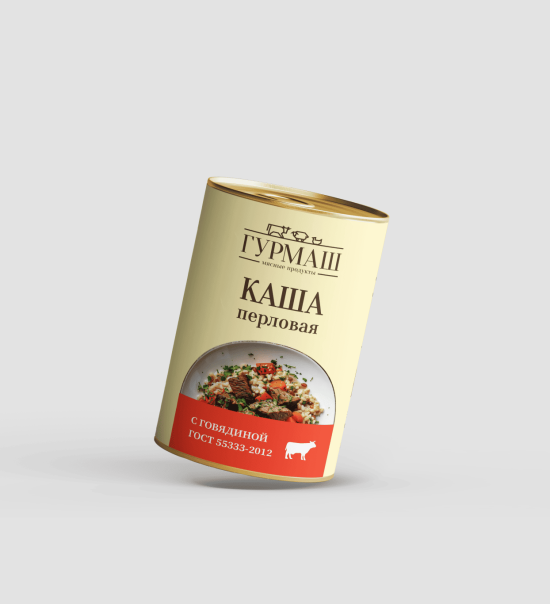 Каша перловая с говядиной Гурмаш