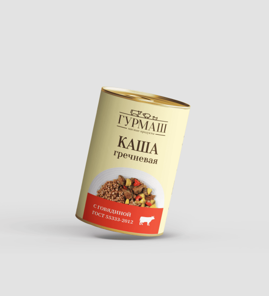 Каша гречневая с говядиной Гурмаш